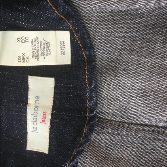 Liz Claiborne | Women’s Jean jacket, size XL. Stretch. Blue Excellent co… - Picture 4 of 5